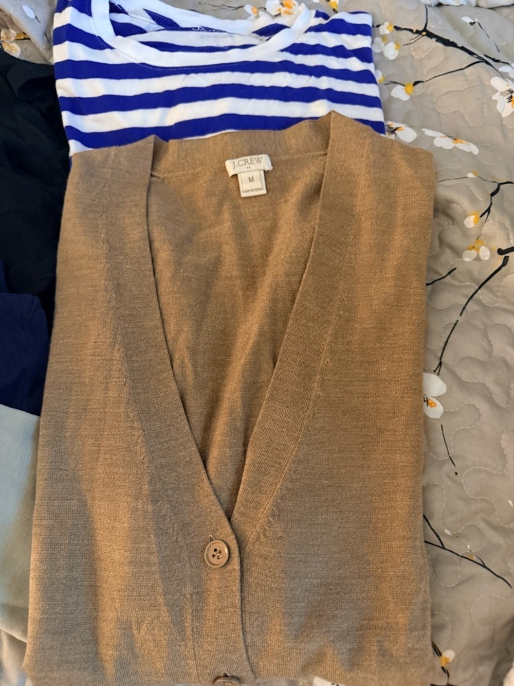 J. Crew Cream Crewneck Short Sleeve Tee. - Picture 8 of 9